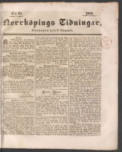 Norrköpings Tidningar 1840-08-26