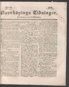 Sida 1 Norrköpings Tidningar 1840-10-24