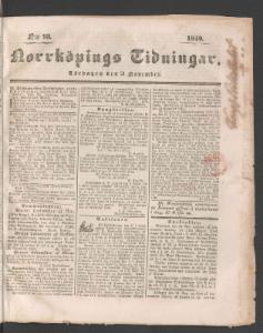 Norrköpings Tidningar 1840-11-21