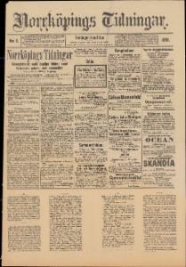 Norrköpings Tidningar Fredagen den 3 Januari 1890