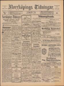 Norrköpings Tidningar Lördagen den 4 Januari 1890