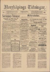 Norrköpings Tidningar Fredagen den 10 Januari 1890