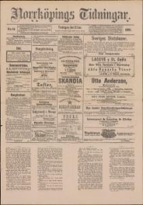 Norrköpings Tidningar Tisdagen den 21 Januari 1890