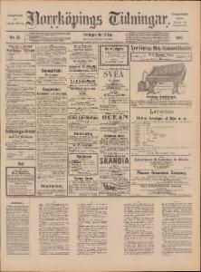 Norrköpings Tidningar Fredagen den 31 Januari 1890