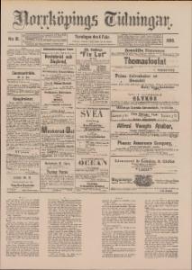 Norrköpings Tidningar Torsdagen den 6 Februari 1890