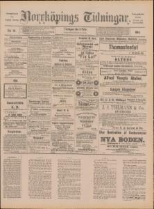 Norrköpings Tidningar Tisdagen den 11 Februari 1890