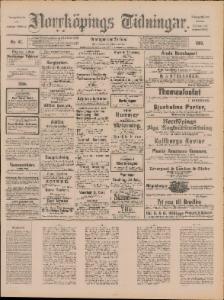 Norrköpings Tidningar Onsdagen den 26 Februari 1890