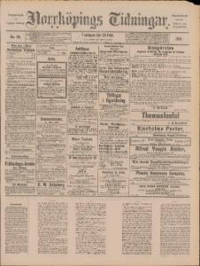 Norrköpings Tidningar Fredagen den 28 Februari 1890