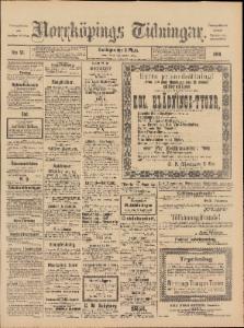 Sida 1 Norrköpings Tidningar 1890-03-12
