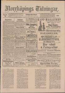 Sida 5 Norrköpings Tidningar 1890-04-05
