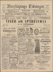 Norrköpings Tidningar Lördagen den 3 Maj 1890
