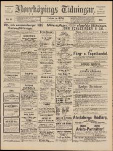 Norrköpings Tidningar Fredagen den 16 Maj 1890
