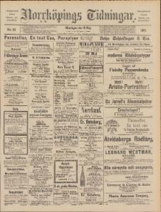 Norrköpings Tidningar Måndagen den 19 Maj 1890