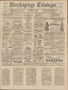 Norrköpings Tidningar Tisdagen den 10 Juni 1890