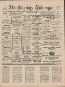Sida 1 Norrköpings Tidningar 1890-06-19