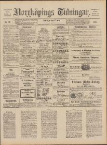 Norrköpings Tidningar Fredagen den 20 Juni 1890