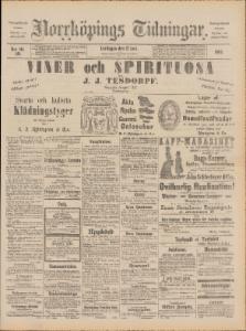 Sida 1 Norrköpings Tidningar 1890-06-21