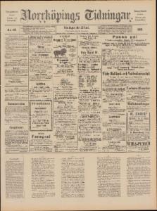 Norrköpings Tidningar Måndagen den 23 Juni 1890