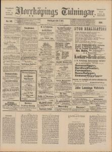 Norrköpings Tidningar Onsdagen den 2 Juli 1890