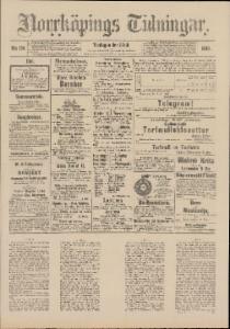 Norrköpings Tidningar Tisdagen den 8 Juli 1890