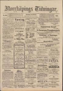 Norrköpings Tidningar Fredagen den 25 Juli 1890