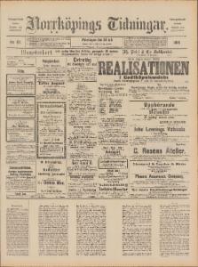Norrköpings Tidningar Måndagen den 28 Juli 1890