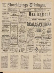 Norrköpings Tidningar Onsdagen den 30 Juli 1890