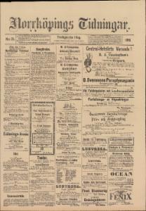 Norrköpings Tidningar Augusti 1890