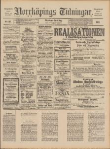 Norrköpings Tidningar Måndagen den 4 Augusti 1890