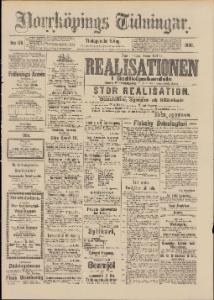 Norrköpings Tidningar Tisdagen den 5 Augusti 1890