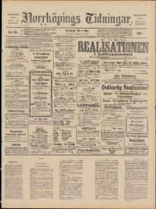 Norrköpings Tidningar Onsdagen den 6 Augusti 1890
