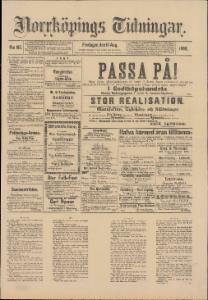Sida 1 Norrköpings Tidningar 1890-08-15