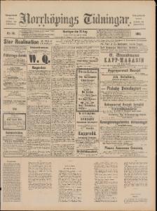Sida 1 Norrköpings Tidningar 1890-08-20