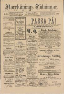 Sida 1 Norrköpings Tidningar 1890-08-21