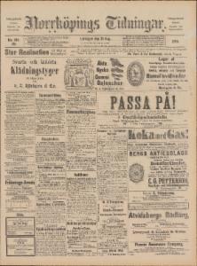 Sida 1 Norrköpings Tidningar 1890-08-23
