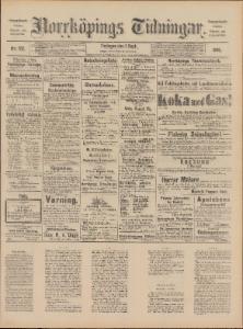 Norrköpings Tidningar Tisdagen den 2 September 1890