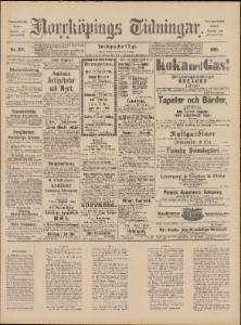 Sida 1 Norrköpings Tidningar 1890-09-04