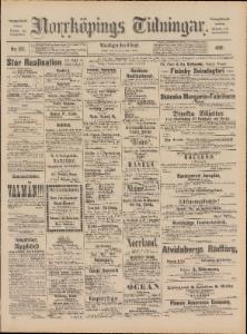 Sida 1 Norrköpings Tidningar 1890-09-08