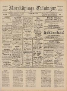 Sida 1 Norrköpings Tidningar 1890-09-09