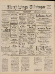 Sida 1 Norrköpings Tidningar 1890-09-16