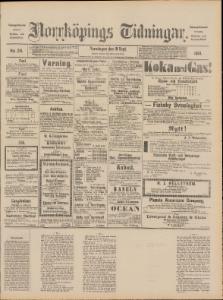 Sida 1 Norrköpings Tidningar 1890-09-18