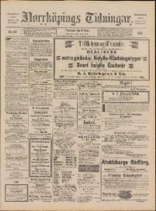 Sida 1 Norrköpings Tidningar 1890-09-19