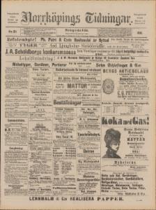 Sida 1 Norrköpings Tidningar 1890-10-06