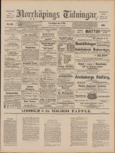 Sida 1 Norrköpings Tidningar 1890-10-09