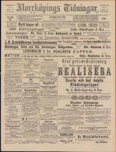 Sida 1 Norrköpings Tidningar 1890-10-11