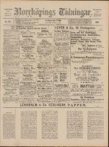 Sida 1 Norrköpings Tidningar 1890-10-24