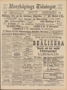 Norrköpings Tidningar Lördagen den 25 Oktober 1890