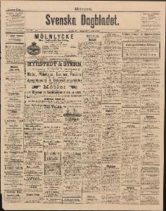 Sida 1 Svenska Dagbladet 1890-09-06