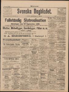 Sida 1 Svenska Dagbladet 1890-09-22